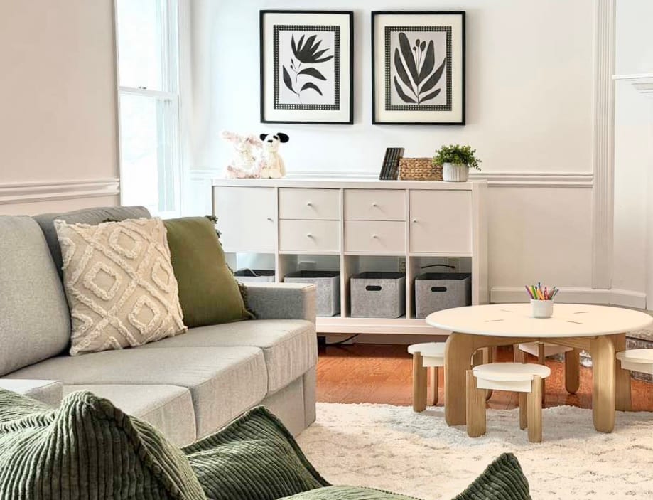 Family room redesign by Dana Elraviv, New Jersey