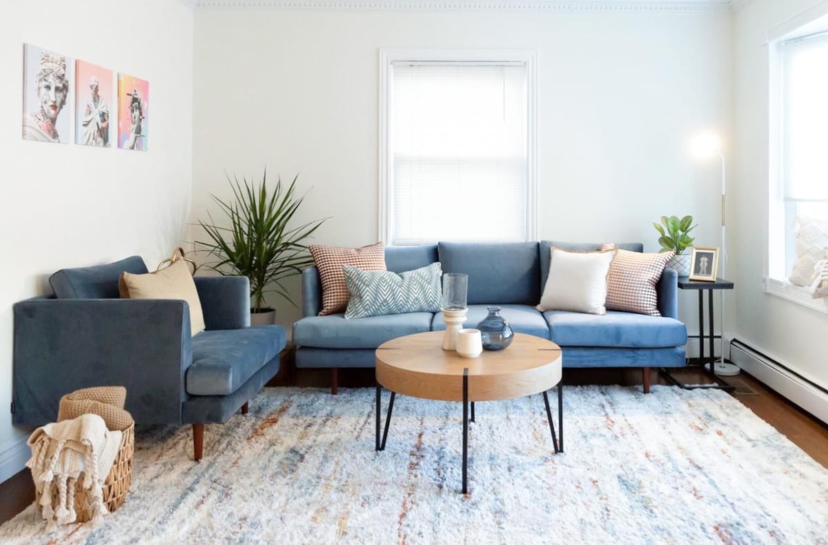 Living room interior design by Dana Elraviv, New Jersey